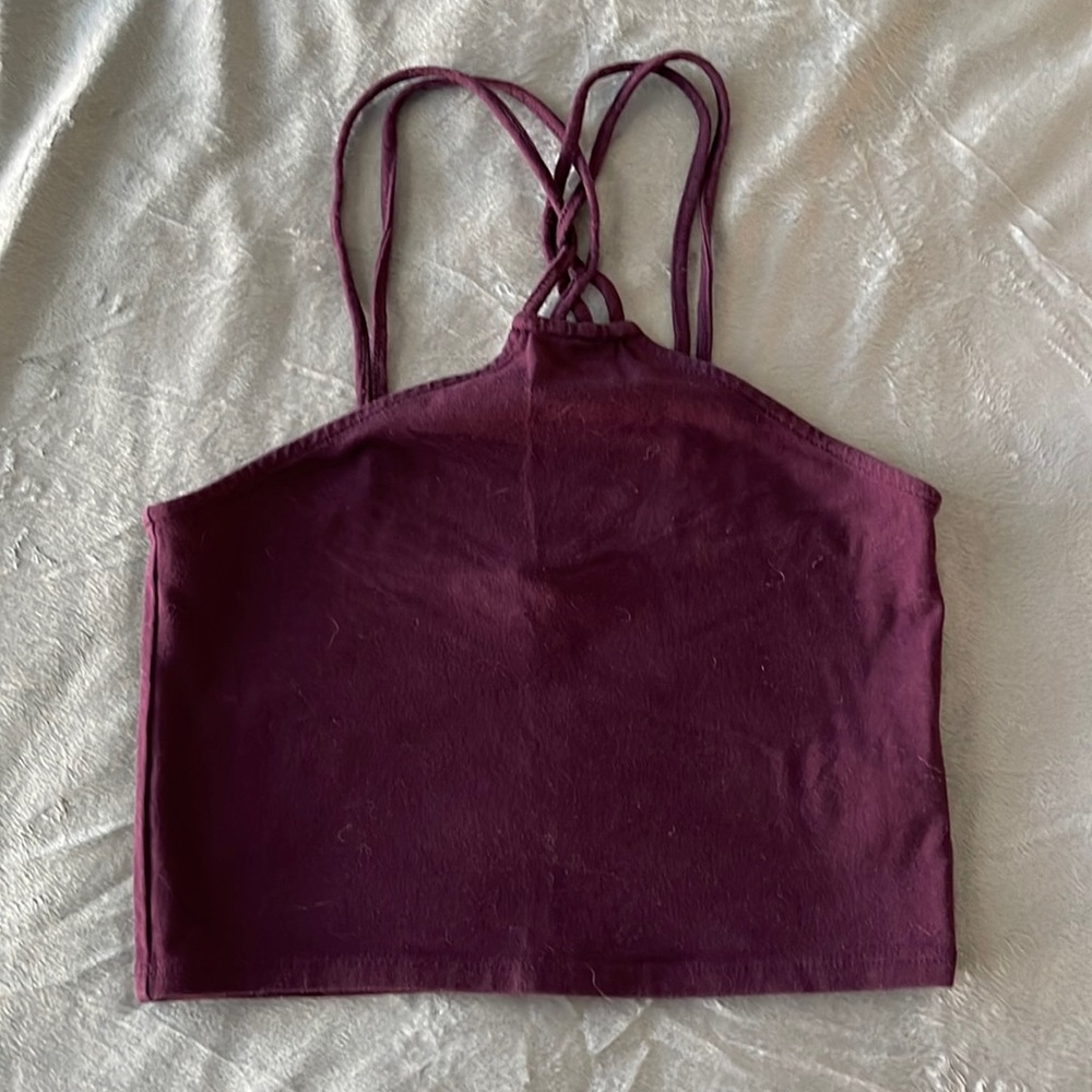 Knot front detail crop top
